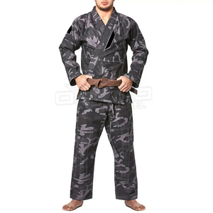 Ensemble d'uniformes d'entraînement d'arts martiaux rouges de qualité supérieure pour hommes, femmes et enfants, léger et respirant, avec ceinture noire - Product Image 3