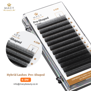 Cils hybrides préformés 4-DW DIY Lash MACY BEAUTY KOREA Extensions de cils de qualité supérieure Vente en gros de cils Étiquette privée personnalisée - Product Image 2