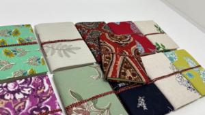 Handmade Fabric Covered <b>Journal</b> Cotton Cloth Bound Notebook Travel Diary Sketchbook <b>Writing</b> <b>Journal</b> Gift Wholesale - Product Image 4