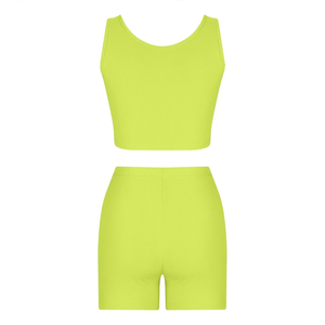 ชุดออกกำลังกายโยคะวิ่งสำหรับผู้หญิงขายส่ง เสื้อกล้ามกระชับสัดส่วน ยืดหยุ่นสูง กางเกงเลกกิ้งยกกระชับสะโพก 7/8 รุ่นใหม่ปี 2026 สำหรับออกกำลังกายในยิม - Product Image 6