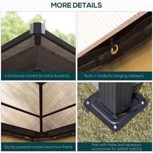 Tettoia e Gazebo/Pergola per Esterni, Riparo per Patio - Product Image 6