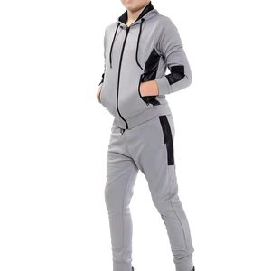 Chándal Unisex Gris con Capucha 2026, Cremallera Completa, Color Sólido, Estilo Casual, Poliéster Algodón, Estilo Otoñal, Corte Regular - Product Image 6