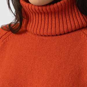 Classic O-Neck Ribbed Knit Breathable Sweater Women's <b>Flexible</b> Soft Touch Female Tops Versatile Autumn Winter Shirt - Product Image 5