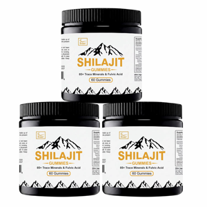 Gomitas de Shilajit Puro del Himalaya Más Vendidas para Hombres y Mujeres, Shilajit 100% Orgánico, 60 Gomitas con Minerales Traza y 82% de Ácido Fúlvico - Product Image 2