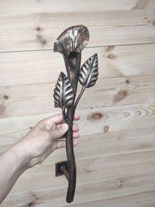 Décoration murale en fer forgé galvanisé traditionnel Iron Nature, avec motifs de roses et de feuilles, pour une utilisation en intérieur et en extérieur - Product Image 6