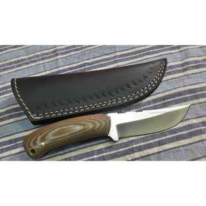 Couteau de chasse artisanal en acier Damas, taille personnalisée et manche en bois, lame fixe, couteau à dépecer pour le camping - Product Image 2