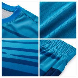 Conjunto de Uniforme de Fútbol Sublimado Personalizado, Camiseta y Pantalones Cortos de Fútbol con Nombre, Número y Logotipo - Product Image 4