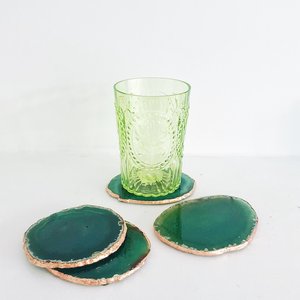 Emerald Wave Resin <b>Coasters</b> emerald resin <b>coasters</b> ocean inspired <b>coasters</b> handmade resin decor aesthetic <b>drink</b> <b>coasters</b> glossy - Product Image 4