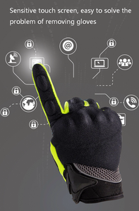 Breathable Fabric <b>Men</b> Motorbike Racing <b>Gloves</b> Factory Manufacture 100% Leather Made Riding <b>Gloves</b> - Product Image 6