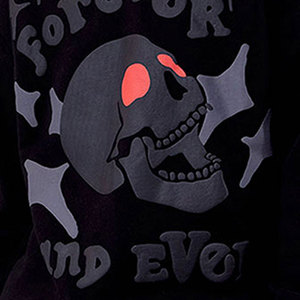 Sweat-shirt à capuche oversize pour homme noir, imprimé 'Peace Stop Wars', style streetwear, pour l'automne, en molleton bouclette, avec poche, sérigraphie - Product Image 6