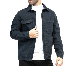 Veste en jean légère pour homme, meilleure qualité, vente chaude, tendance du moment, disponible en gros, veste en jean pour homme avec logo personnalisé - Product Image 4