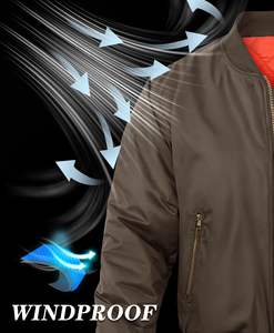 Chaqueta Bomber para Hombre, Chaqueta de Invierno, Chaquetas para Hombre en Venta, Diseño Personalizado al por Mayor, Últimos Diseños, Manga Larga, Tela de Forro Polar - Product Image 3