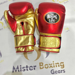 Guantes de boxeo de cuero genuino de vaca de alta calidad, hechos a medida, sin boxeo no hay vida, para entrenamiento y sparring profesional. - Product Image 1
