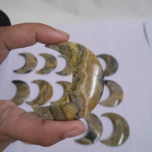Venta al por mayor de alta calidad Natural Indonesia Bumble Bee Crescent Moon piedras preciosas artesanías cristal curativo 3X2,5 cm - Product Image 3