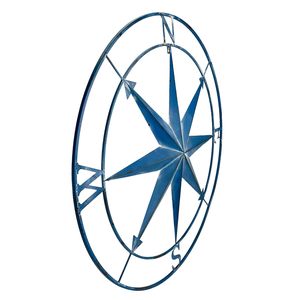 Brújula Náutica Decorativa de Pared, Estilo Vintage Marítimo, Decoración de Hierro para Colgar en la Pared, Ideal para Sala de Estar, Oficina o Entrada - Product Image 5