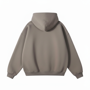 Sudadera con Capucha Corta para Hombre, Personalizada, con Forro Polar de 350G, Ecológica, para Otoño e Invierno, de Color Sólido, Corte Holgado - Product Image 2