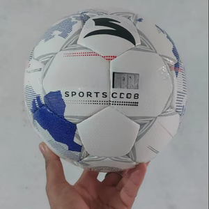 Balón de Fútbol SOCCERX SPORTS Cosido a Mano, Superficie de Cuero PU Profesional, Último Modelo Ecológico con Cámara de Aire para Entrenamiento de Fútbol en Interiores, OEM - Product Image 1