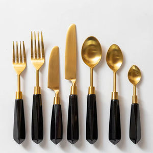 Juego de Cubiertos de Lujo Imperial Dorado para Banquetes de Boda, Hostelería, Venta al por Mayor y Exportación - Product Image 1