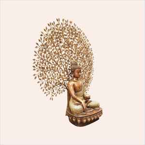 Estatua de Buda de la Medicina en Latón Hecha a Mano con Incrustaciones Coloridas, Ídolo de Buda Gautama Curativo para Decoración del Hogar y Vastu - Product Image 3