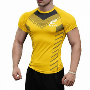 Servicio OEM, Camiseta de Compresión Deportiva de Manga Larga con Logotipo Personalizado, 100% Algodón, Diseño Liso - Product Image 3