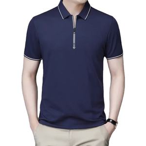 Nuevo Polo de manga corta de color sólido informal y de moda para hombre - Product Image 3