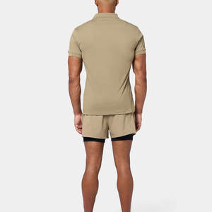 Camisa Personalizada para Hombre, Sólida, Transpirable y Ecológica |   Camiseta Deportiva de Golf de Secado Rápido con Bloques de Color 100% Poliéster para 2026 - Product Image 4