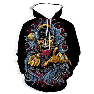 Sudaderas con Capucha 100% Algodón, Invierno, Estampado Digital Sólido, Unisex - Product Image 2
