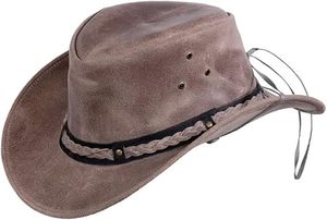 Wholesale Vintage Leather Cowboy <b>Hat</b> for <b>Men</b> & Women - Product Image 6