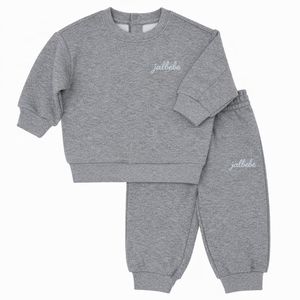 JALBEBE Set di Abbigliamento Unisex per Neonati, Manica Lunga, 95% Misto Cotone, Pantaloni Jogger Tinta Unita, Due Pezzi, Felpa per Tutte le Stagioni - Product Image 2