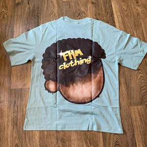 Camiseta de Gran Tamaño para Hombre con Estampado DTG, Impresión de Diseño Personalizado, Algodón Grueso, Corte Holgado y Relajado, Cuello Redondo, Manga Corta - Product Image 6