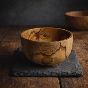 Tazón de Madera de Mango con Diseño Floral para Aperitivos, Ensaladas, Mezclas, Servir en la Cocina, Tazón de Postre de Madera Impresa, Suministro para Exportación - Product Image 3