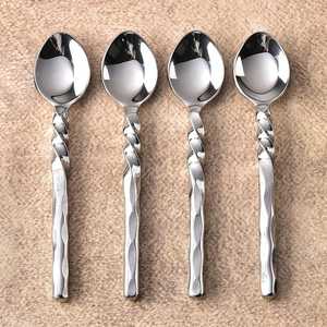 Modern Design Metal Spoon <b>Set</b> for Serving Cooking and Eating - Product Image 5