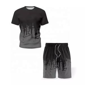 Ensembles courts pour hommes, T-Shirt et Short, survêtement, ensemble de 2 pièces pour hommes, vêtements de jogging, uniforme 5XL, nouvelle collection été 2021 - Product Image 1