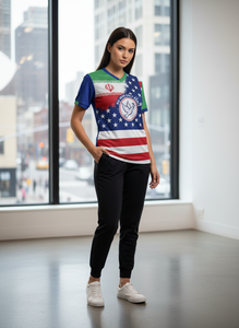 Unisex V-Neck <b>Soccer</b> Jersey 100% Polyester Flag Print Moisture Wicking Short Sleeve Regular Fit Summer Anti-Bacterial Quick Dry - Product Image 4