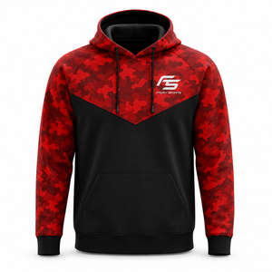 Sudadera Deportiva con Capucha y Logotipo Personalizado, Sudadera de Camuflaje para Hombre, Sublimada, para Gimnasio, Fitness, Entrenamiento, Estilo Raglán, Ropa Deportiva, Venta al Por Mayor - Product Image 1