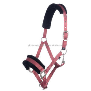 Cabestro de caballo de nailon ligero de alta calidad en todos los colores y tamaños personalizados con acolchado de visón suave en la banda de la nariz y la pieza de la Corona - Product Image 6