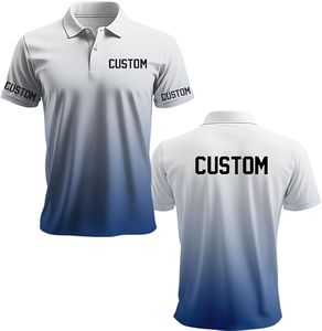 Camiseta Polo Personalizada para Hombre, Degradado Amarillo, Manga Corta, Secado Rápido, Tejido de Poliéster, Informal, Servicio OEM - Product Image 5