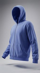 Sweat-shirt à capuche zippé pour homme en polaire doux, entièrement zippé, chaud, avec poches, personnalisable, marque privée, vêtements pour temps froid - Product Image 3