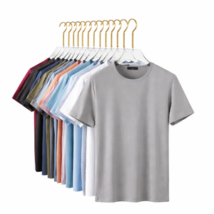 เสื้อยืดผู้ชายผ้าไหมสไตล์ญี่ปุ่น ปักโลโก้ตามสั่ง ผลิตโดยโรงงาน BD ประเทศจีน เสื้อยืดคอกลมสำหรับทำงาน ระบายอากาศได้ดี แขนสั้น - Product Image 1