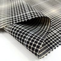 Tissu d'été léger en mélange TR à carreaux pour costumes et pantalons de homme, en viscose, rayonne et polyester
