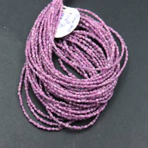 Perles de diamant rose naturel non taillées, pierres précieuses brutes (2-4 mm), brins de pépites brutes pour la fabrication de bijoux, certifiées CMA, origine Rajasthan - Product Image 2