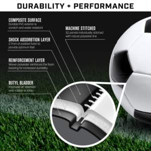 Ballon de football professionnel léger en PU - Durable et écologique pour l'entraînement et les matchs - Product Image 4