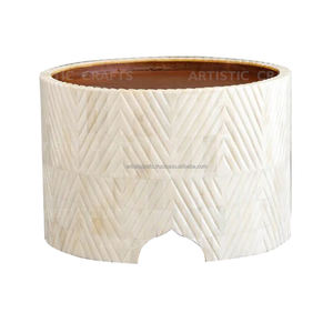 ARTESANÍA ARTÍSTICA Tamaño personalizable Incrustaciones de hueso MDF Hueso y resina Diseño de carabina hecho a mano Soporte redondo para pastel Herramientas para pastel al por mayor - Product Image 1