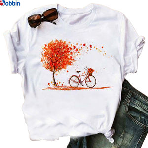 Camiseta Blanca Personalizada con Logotipo para Mujer, Camiseta Sexy de Verano, Camiseta con Estampado Floral para el Día de San Valentín, Estilo para Chicas, Talla Grande - Product Image 6