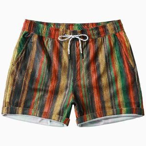 Men Swim <b>Shorts</b> Print Elastic Waist Drawstring Beach Summer Casual Holiday Colorful Lightweight top mens swim beach - Product Image 1