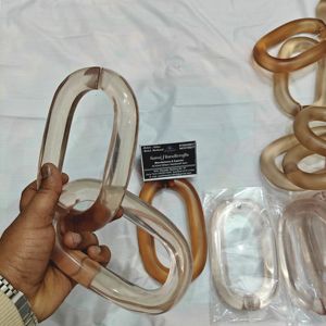 Chaîne décorative murale en bois à maillons, 5 maillons, vente en gros, pour la décoration intérieure, artisanat en résine, promotion - Product Image 2