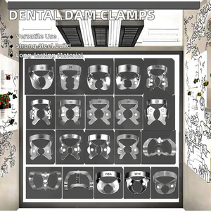 Pinces à caoutchouc dentaires manuelles en acier inoxydable, pour dents supérieures et inférieures, instruments dentaires de restauration - Product Image 6