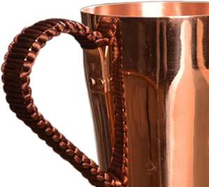 Pure Copper Moscow Mule Mug Handmade Hammered Copper Mug with Handle Copper Drinking Mug for Cocktail Beer Coffee Custom Logo - Product Image 6