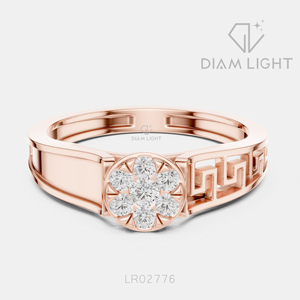 Bague de fiançailles en or blanc 14 carats avec diamant de laboratoire rond de 0,202 carats, certifiée IGI, bijoux fins pour femmes, cadeau - Product Image 3