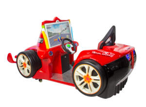 Machine de jeu d'arcade de course automobile F1 3D en fibre de verre, balançoire gauche-droite, pour enfants, intérieur, à pièces, amusement, vibration, anglais, 1 an - Product Image 3